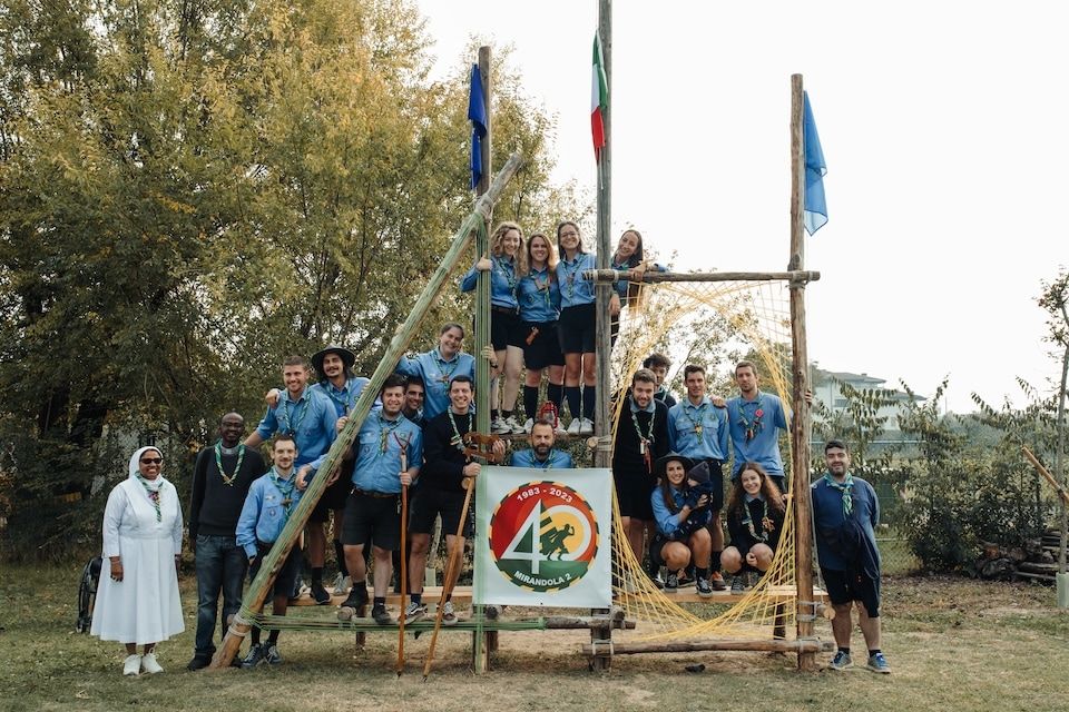 La Comunità Capi alla cerimonia di apertura del quarantennale.