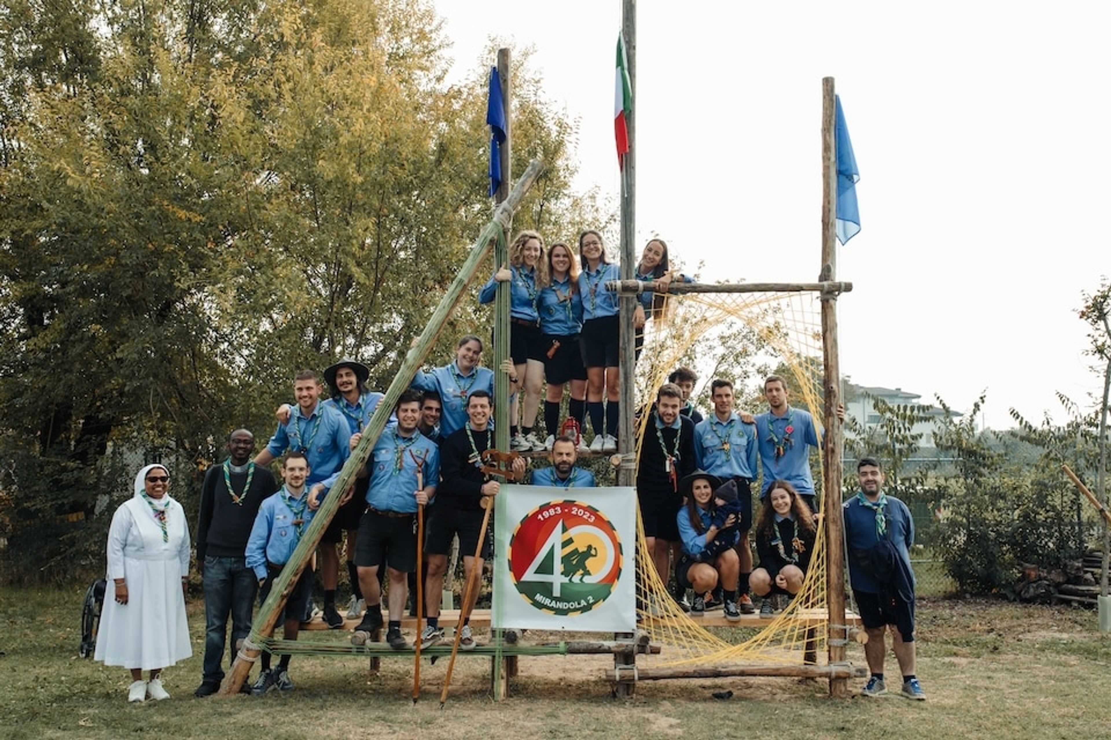 La Comunità Capi alla cerimonia di apertura del quarantennale.