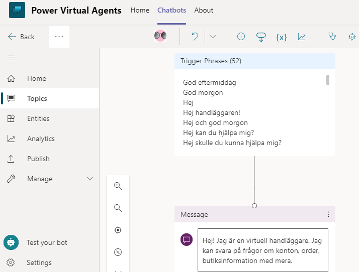 PVA Authoring canvas