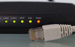 DSL Router von hinten