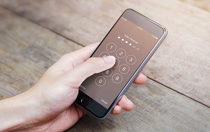 iPhone Passworteingabe