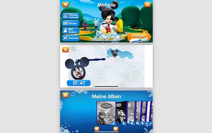 Intext Bild Kopie 2 Zahnputz-Apps: Disney Magic Timer App Screenshots