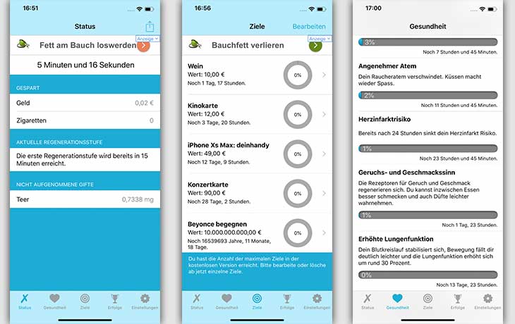 Die Rauchfrei App - Mit Hilfe gelingt's leichter