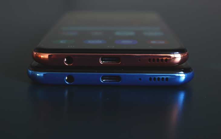 Galaxy A40 und A50 Anschlüsse Galaxy A40 und A50 Anschlüsse