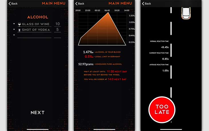 Promillerechner App: Alcohol Test