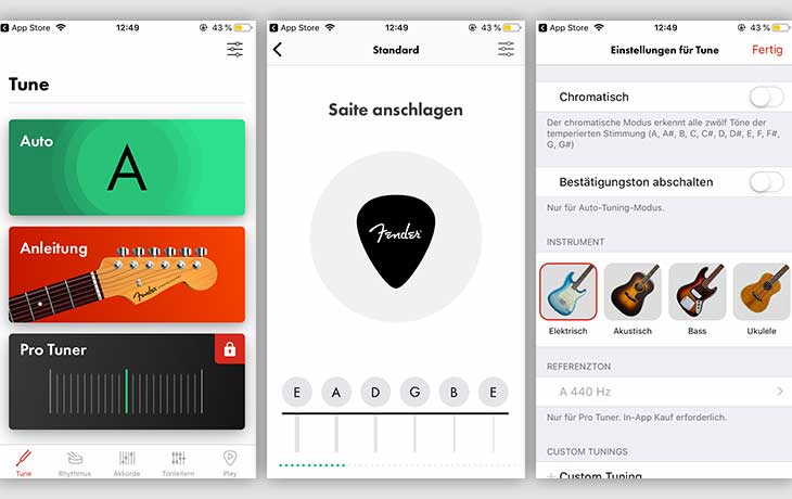 Gitarren-stimmen-App: Free Guitar Tuner