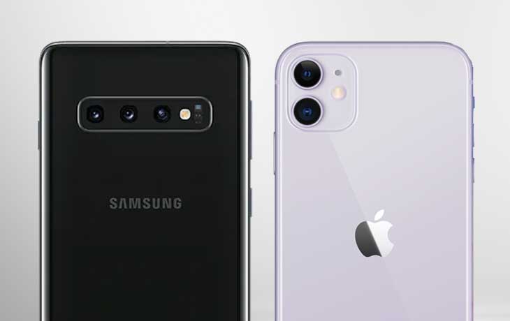 Сравнение iphone 11 и samsung