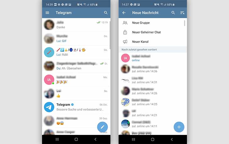 Telegram Channels finden und erstellen