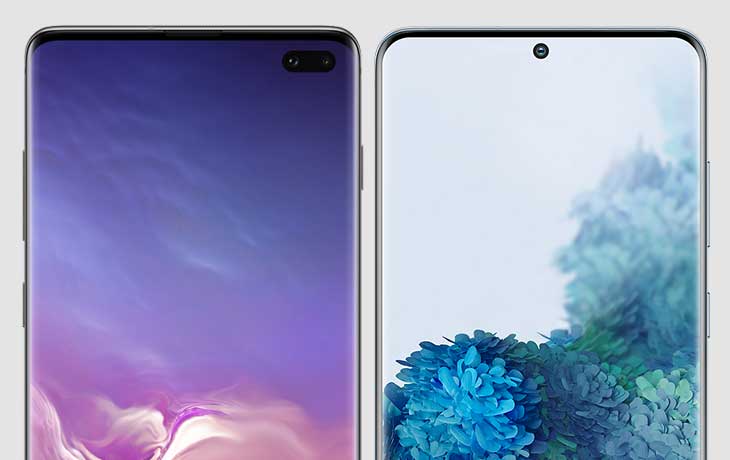 Intext Bild Kopie Display Galaxy S20 Plus und Galaxy S10 Plus