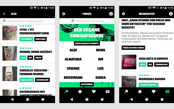 Vegan App PETA ZWEI Vegan App PETA ZWEI