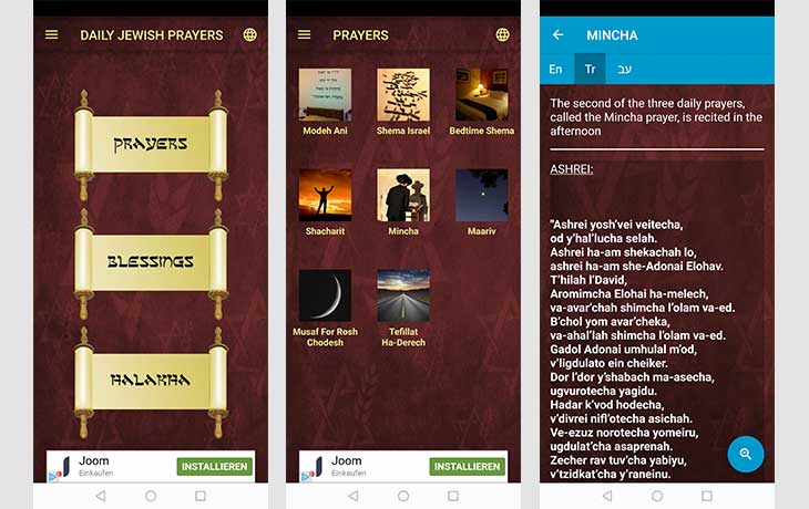 Daily Jewish Prayers – Die Jüdische App zum Beten Daily Jewish Prayers – Die Jüdische App zum Beten