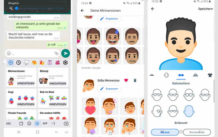 sticker whatsapp erstellen eigenes gesicht