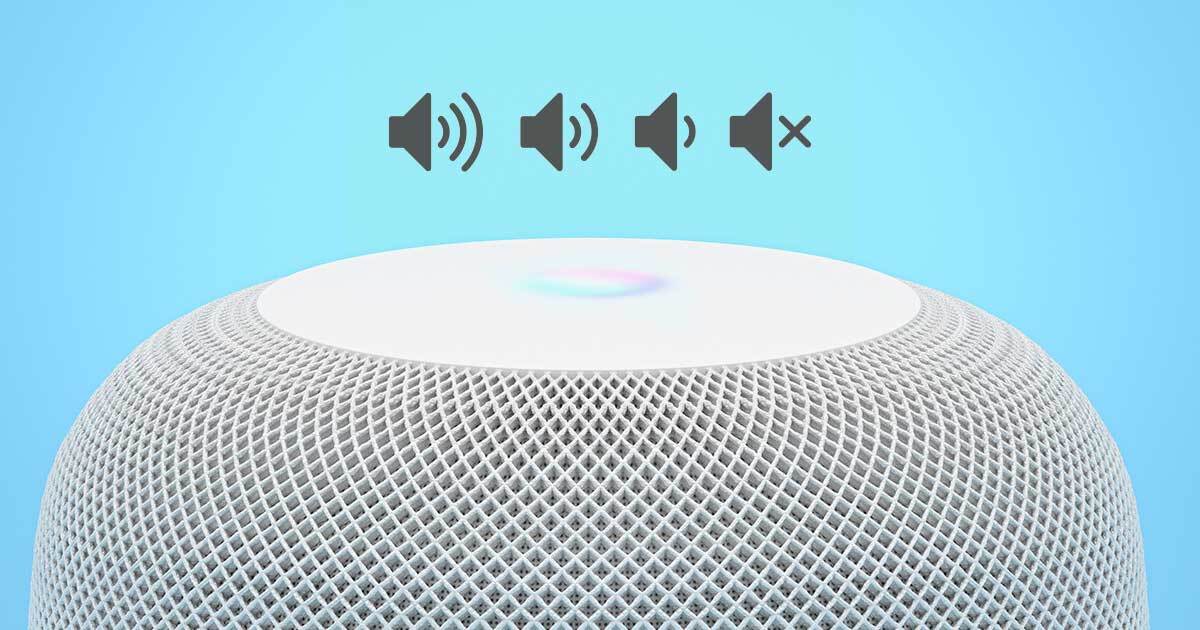 Apple HomePod Lautstärke anpassen