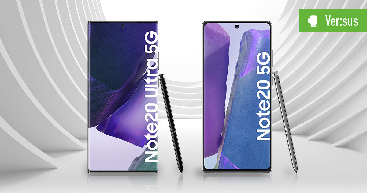 Galaxy Note 20 vs Galaxy Note 20 Ultra 5G
