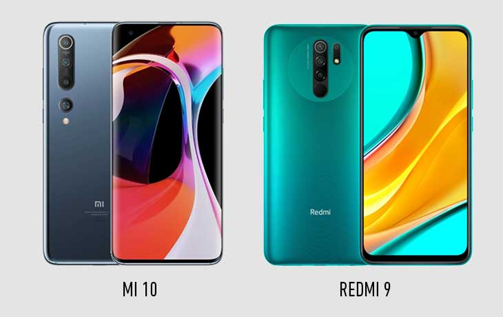 Xiaomi Mi 10 vs Xiaomi Redmi 9