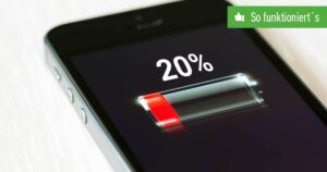 iPhone-Batterie in Prozent