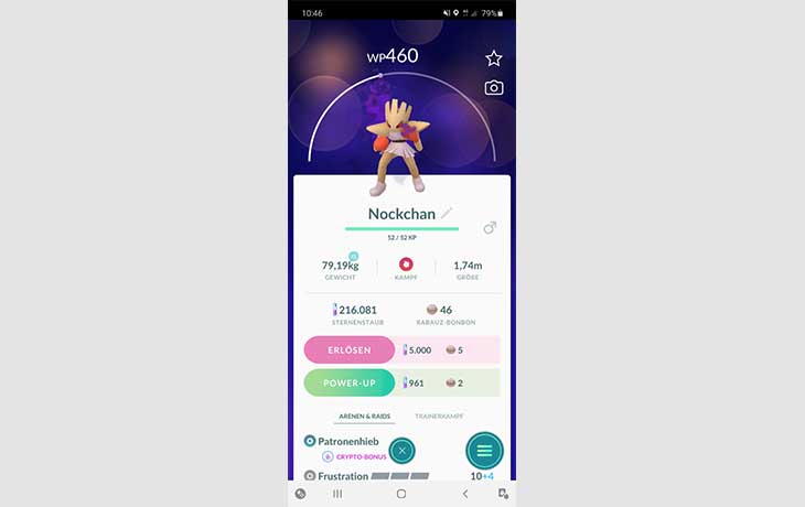 Pokémon GO Crypto-Liste