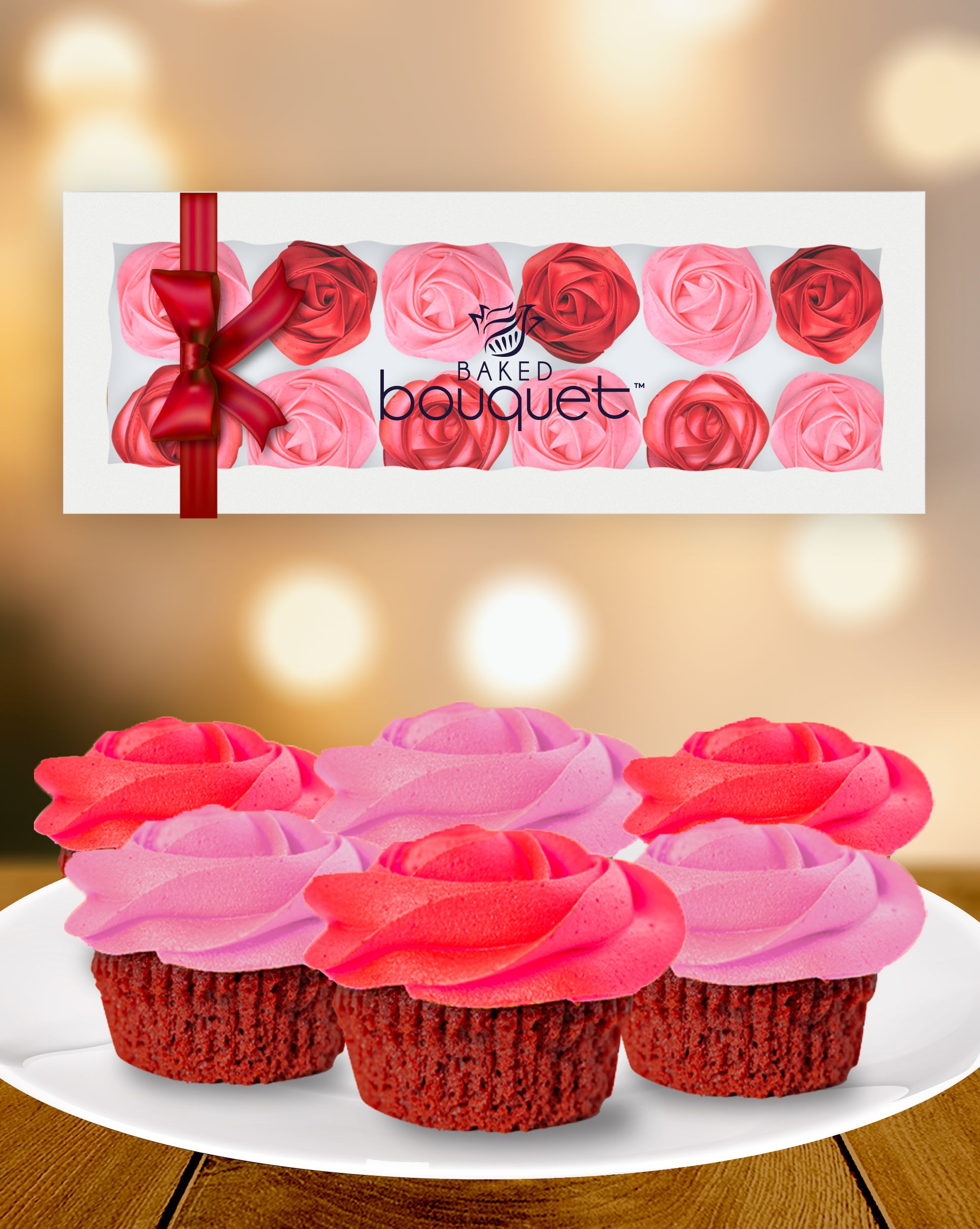 Baked BouquetCupcake BouquetValenRose Cupcake Box