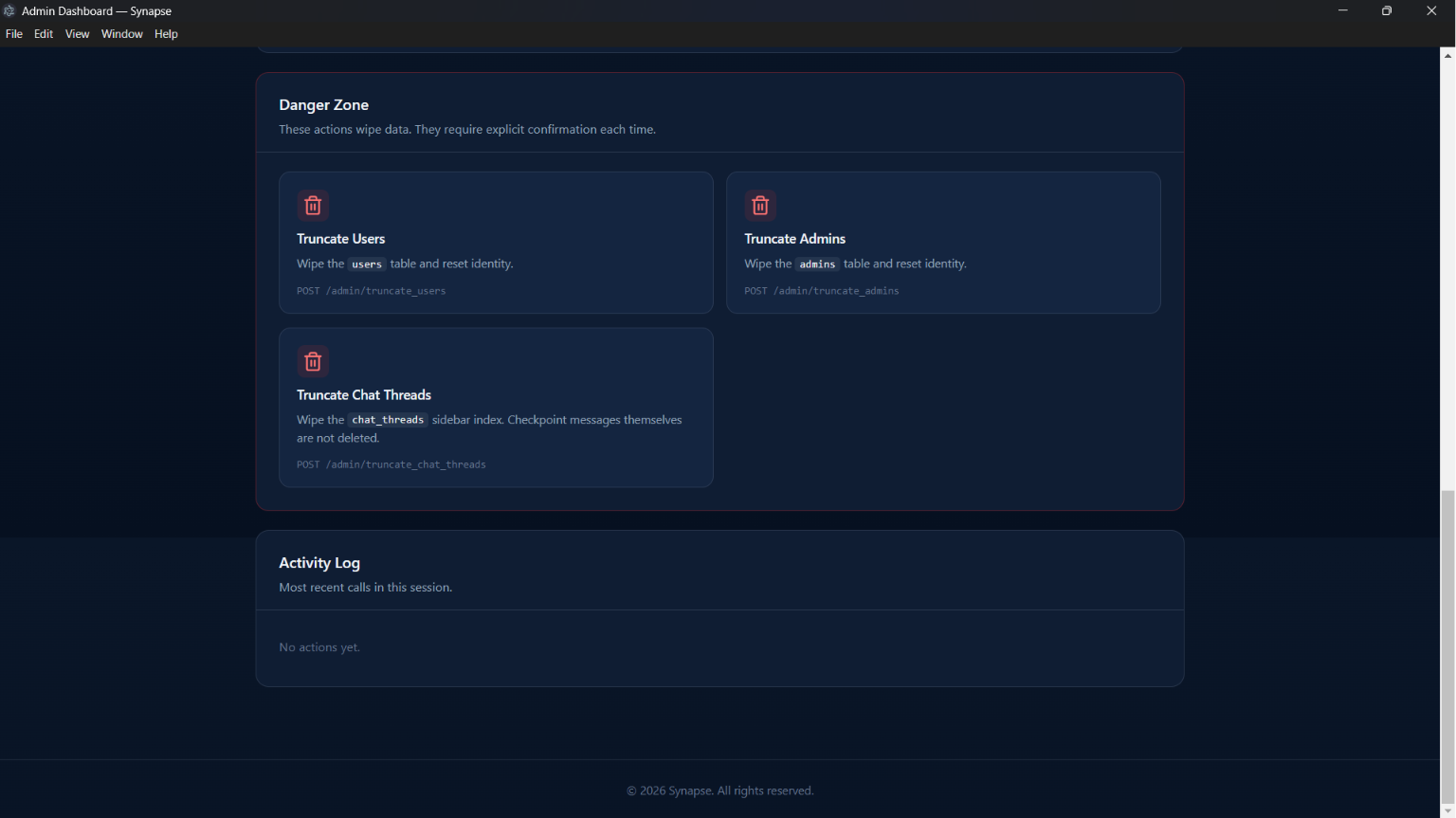 Admin Page