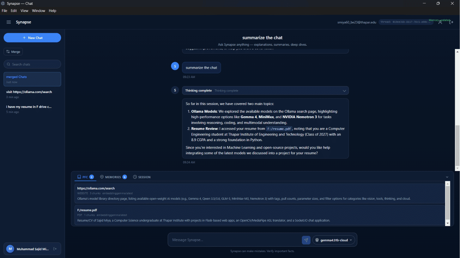 Chat merged