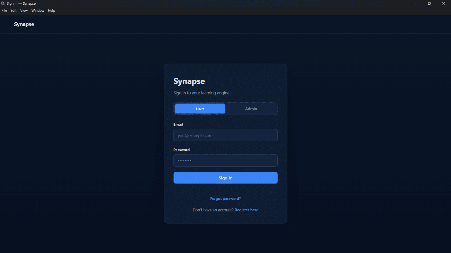 Login Page