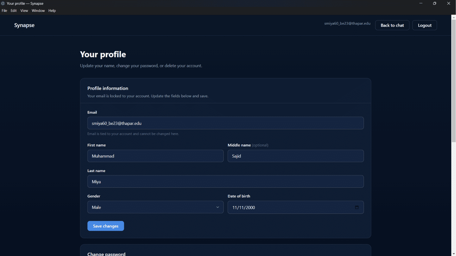 User Page