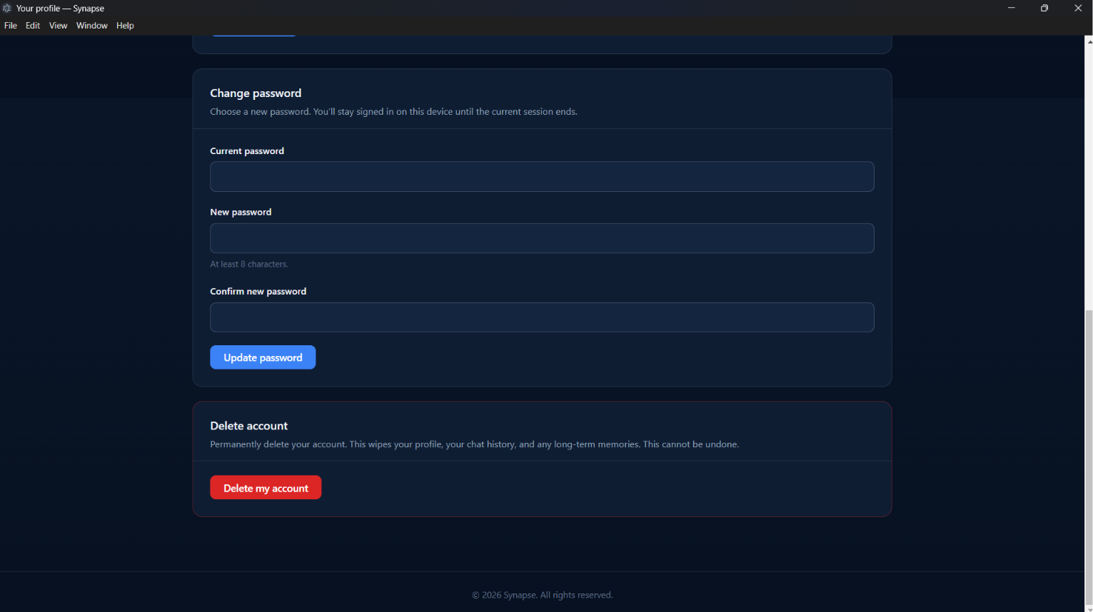 User Page