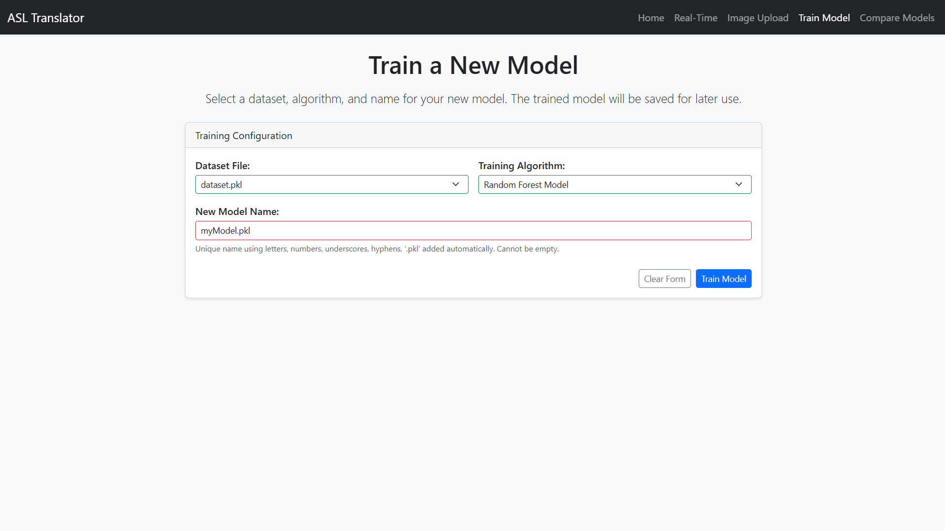 Model Training