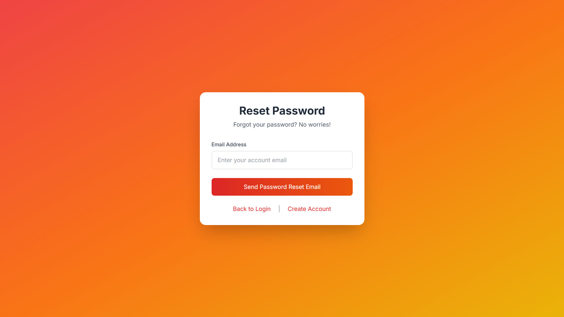 Reset Password