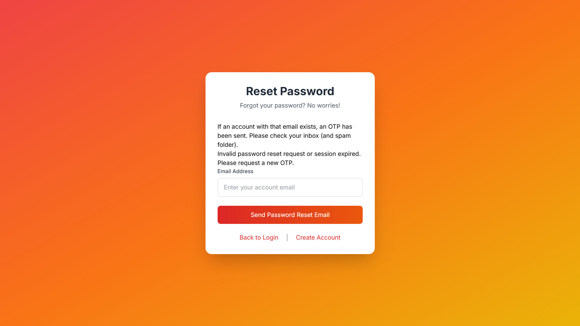 Reset Page