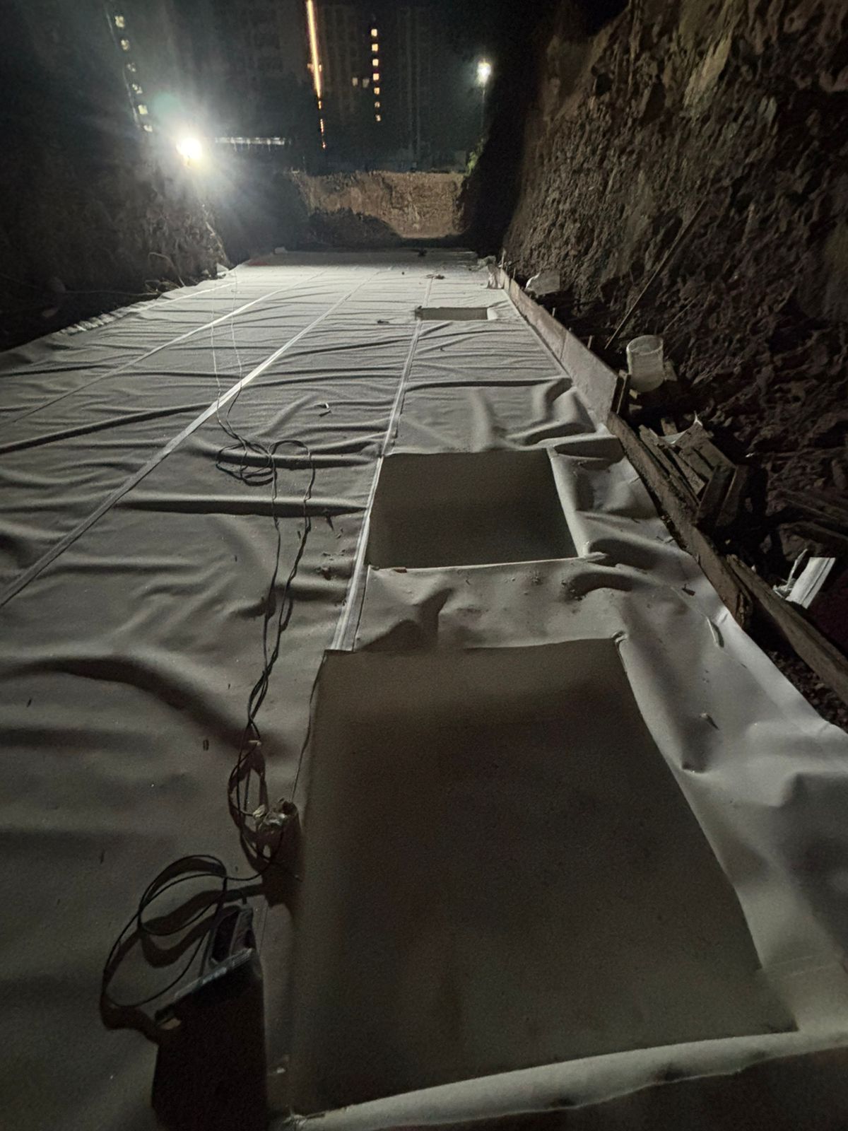 HDPE Membrane Laying 2