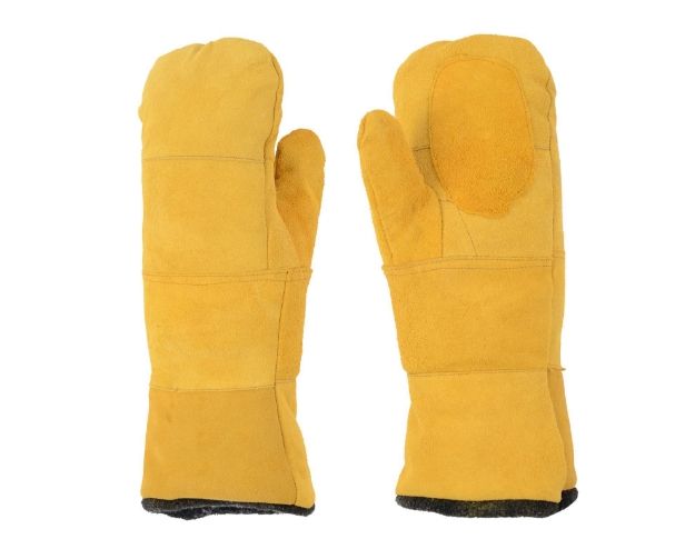 Picture of Heat Resistant Oven Mitt Leather Gloves