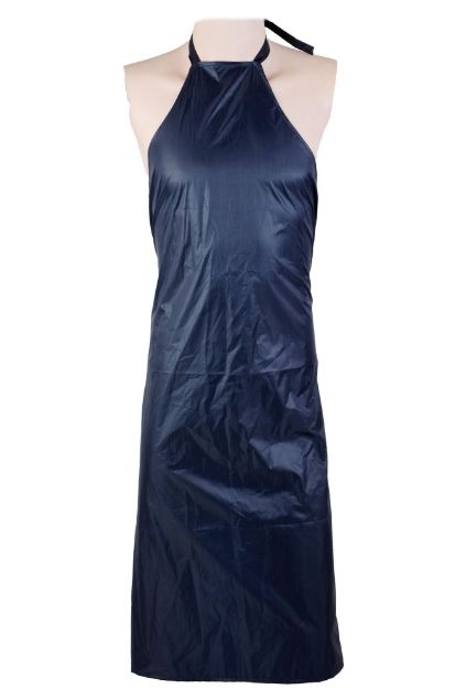 Picture of Heavy Duty Waterproof Blue Heat Resistance Parachute Cloth Safety Sleeveless Apron
