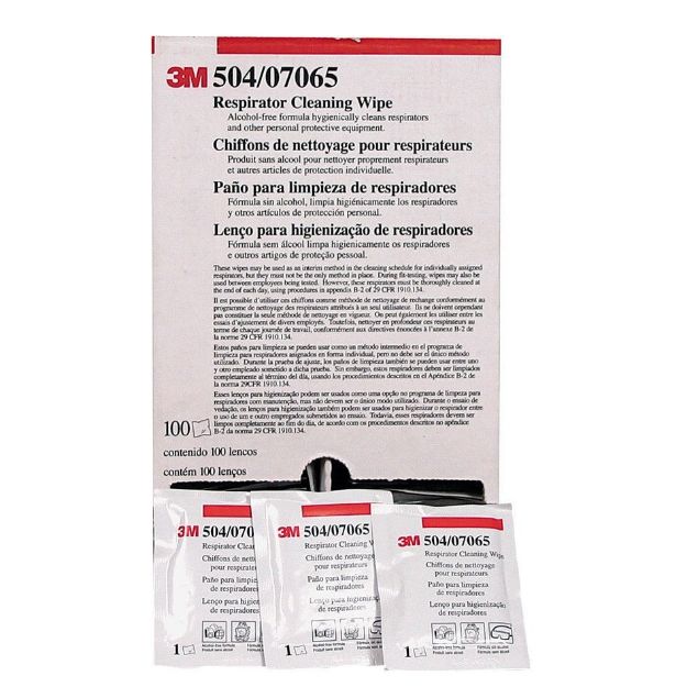 Picture of 3M™ Respirator Cleaning Wipe 504