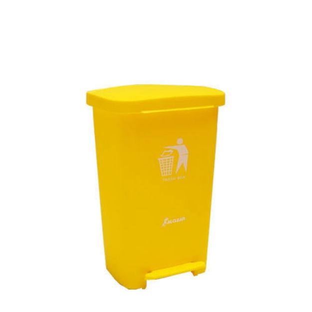 Picture of XDL-30D-3 Industrial Garbage Plastic Dustbin Yellow 30Liter