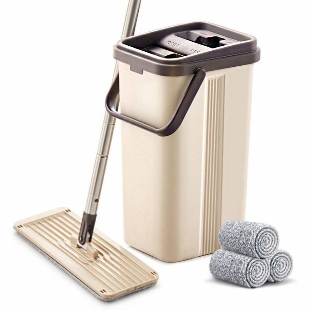 Picture of Microfiber MWB-12 Smart Home Dusting Flat Mop 360 Magic Squeeze Bucket