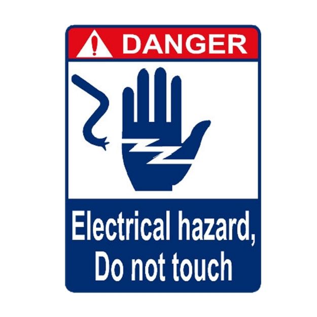 Picture of MPS-765 Danger Electrical Hazard Do Not Touch Sign