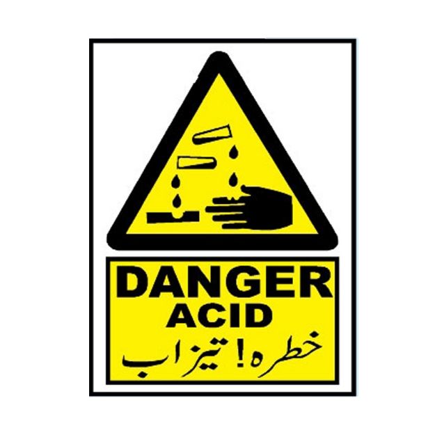 MW-532 Danger Acid Sign