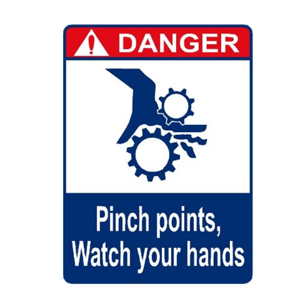 Picture of MPS-766 Danger Pinch Points Watch Your Hand Sign