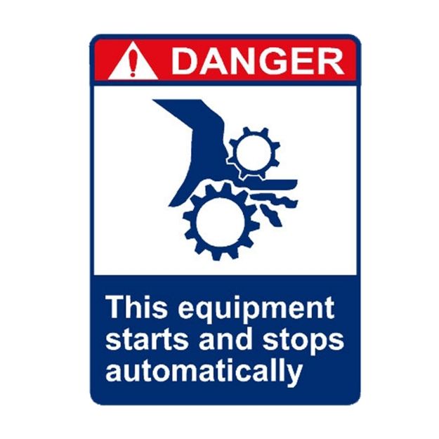 Picture of MPS-762 Danger This Equipment Starts And Stops Automatically Sign