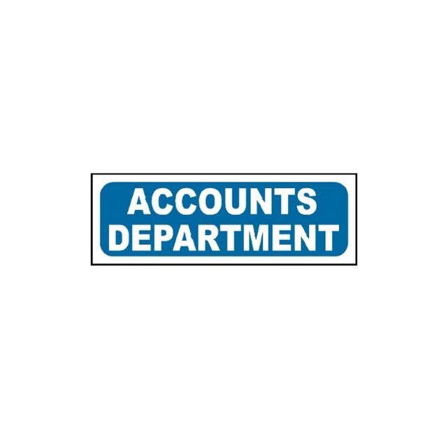 Picture of MTS-05 Accounts Department Sign