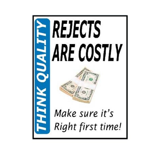 Picture of MQCP-215 Rejects Are Costly Sign