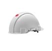 3M Peltor G3000NUV-VI Safety White  Uvicator, Ratchet, Ventilated Helmet