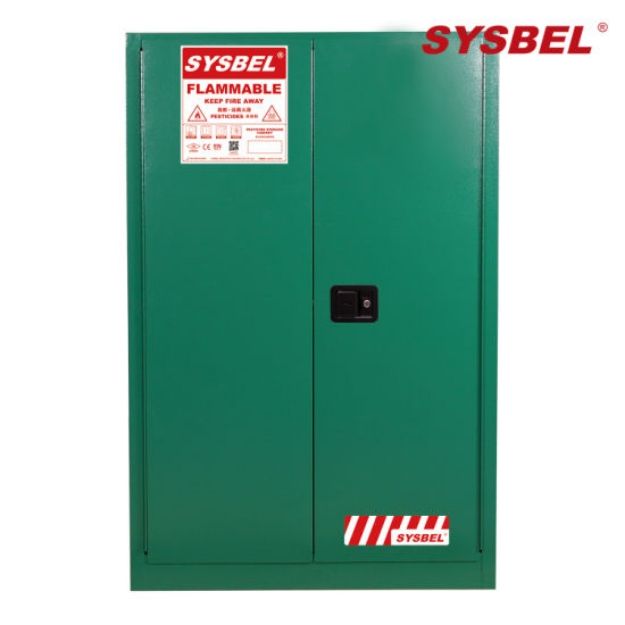 Picture of Sysbel WA810450G Safety Pesticides Cabinets, Double Manual-close Door, Green