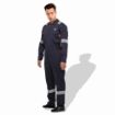 Picture of Prime Captain D592 Cotton Fabric 240 GSM Doha Elegance Safety Coverall With Grey Reflective Cloth