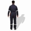 Picture of Prime Captain D592 Cotton Fabric 240 GSM Doha Elegance Safety Coverall With Grey Reflective Cloth