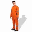 Picture of Prime Captain D592 Cotton Fabric 240 GSM Doha Elegance Safety Coverall With Grey Reflective Cloth