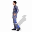 Picture of American 110 RBG Fabric 240 GSM European Elegance Safety Coverall With Blue Reflective Cloth