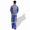 Picture of American 110 RBG Fabric 240 GSM European Elegance Safety Coverall With Blue Reflective Cloth