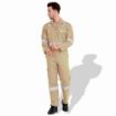 Picture of Flame Retardant F1023 Cotton Pre Shrink 240 GSM Coverall With Reflective Tape